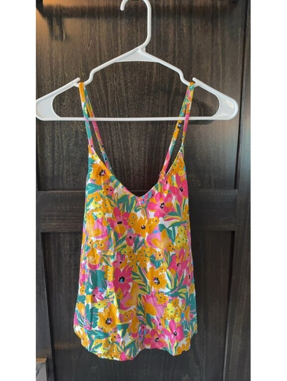 Anne Cole Floral Print Tank Top - X-Small